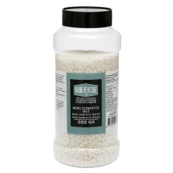 BrandNewCake Mini Confetti Rondjes Wit 4mm 500gr.* Ijsdips|Eetbare Strooisels