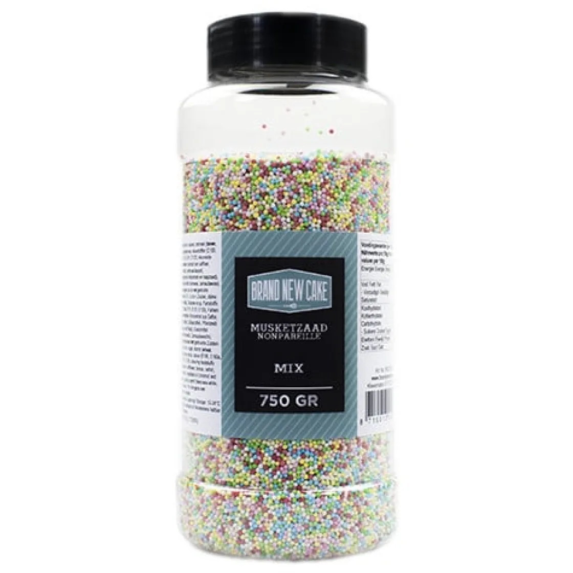 BrandNewCake Musketzaad (discodip) Mix 750gr.* Ijsdips|Eetbare Strooisels