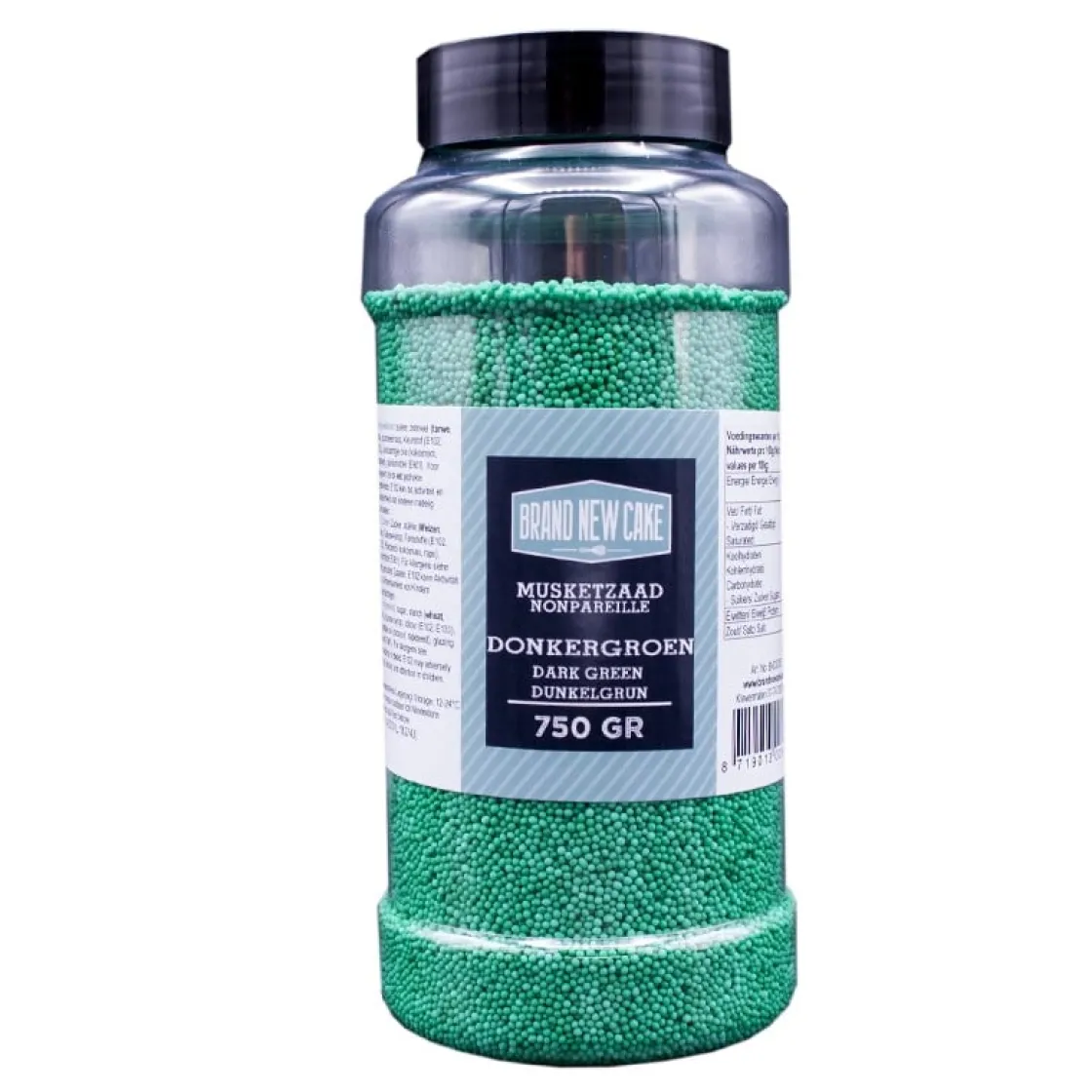 BrandNewCake Musketzaad Donker Groen 750gr.* Ijsdips|Eetbare Strooisels