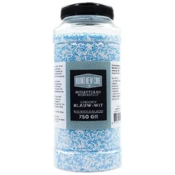 BrandNewCake Musketzaad Geboorte Blauw-Wit 750gr.* Ijsdips|Eetbare Strooisels