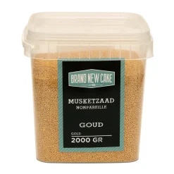 BrandNewCake Musketzaad Goud 2000gr.* Ijsdips|Eetbare Strooisels
