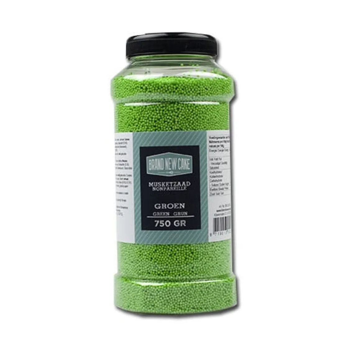 BrandNewCake Musketzaad Groen 750gr.* Ijsdips|Eetbare Strooisels
