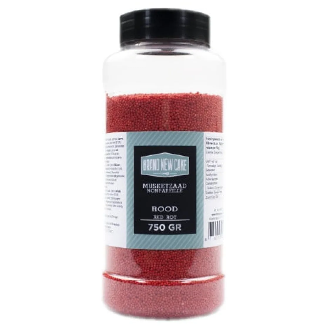 BrandNewCake Musketzaad Rood 750gr.* Ijsdips|Eetbare Strooisels