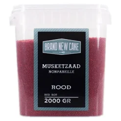BrandNewCake Musketzaad Rood 2000gr.* Ijsdips|Eetbare Strooisels