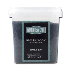 BrandNewCake Musketzaad Zwart 2000gr.* Ijsdips|Eetbare Strooisels