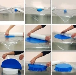 BrandNewCake Roll Out Sheets-hulpmiddel taartbekleding 70x70* Rolstokken