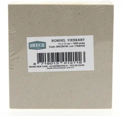 BrandNewCake Rondel Vierkant 11x11cm 1000 stuks* Taartkartons En Randen