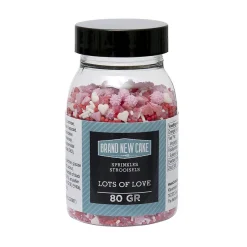 BrandNewCake Sprinkles Lots of Love 80gr.* Eetbare Strooisels