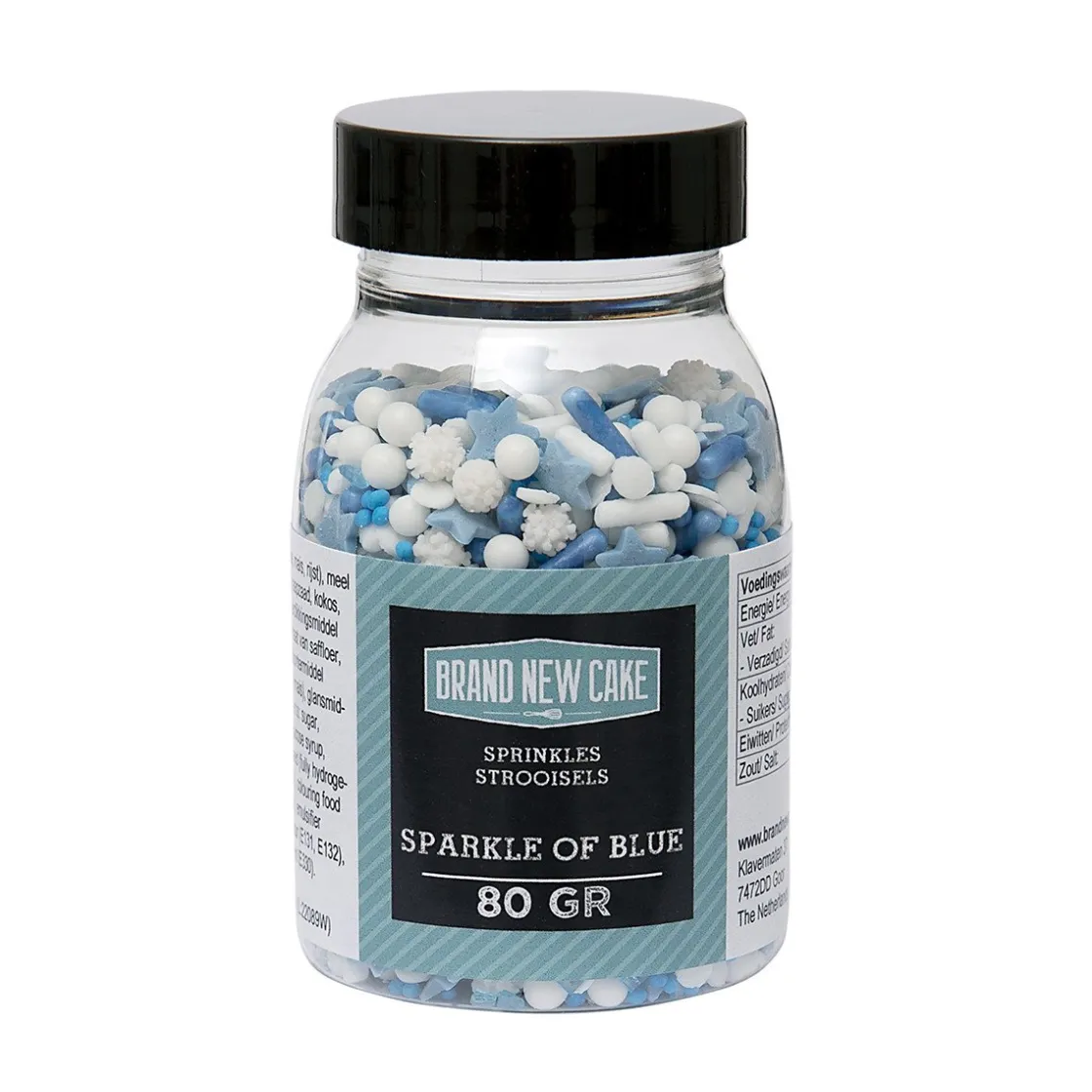 BrandNewCake Sprinkles Sparkle of Blue 80gr.* Eetbare Strooisels