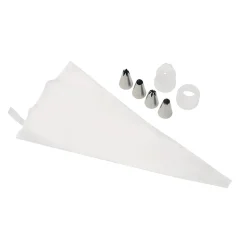 BrandNewCake Spuitmondjes Medium + Spuitzak Set/6* Spuitmondjes