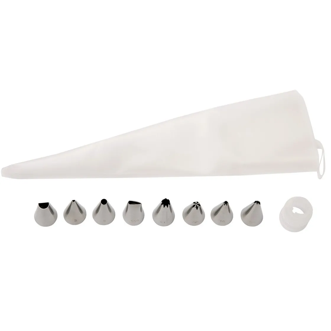 BrandNewCake Spuitmondjes Klein + Spuitzak Set/10* Spuitmondjes