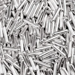 BrandNewCake Sugar Rods Metallic Zilver 80gr.* Ijsdips|Eetbare Strooisels