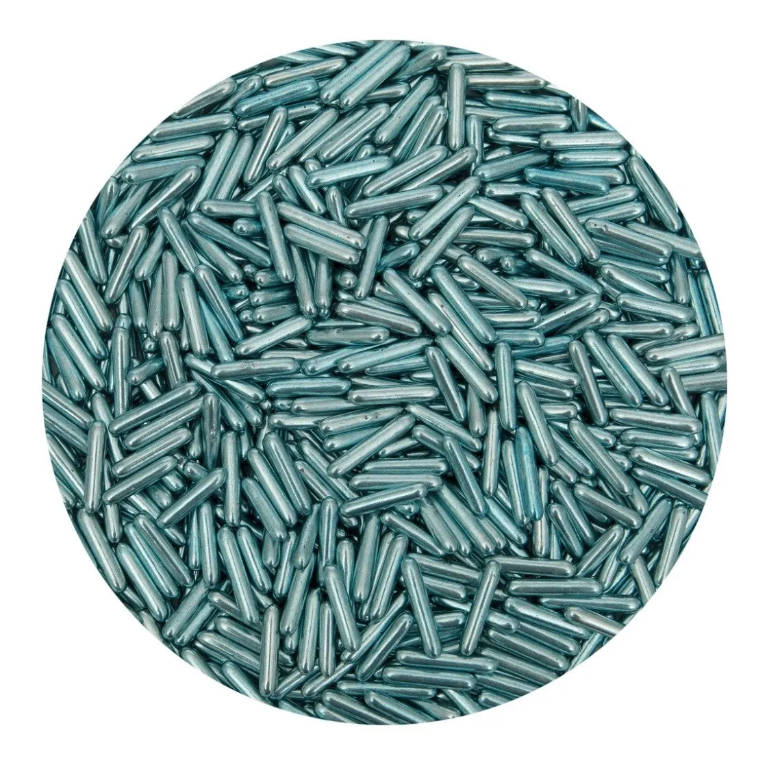 BrandNewCake Sugar Rods Metallic Blauw 80gr.*** Ijsdips|Eetbare Strooisels