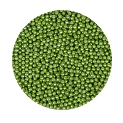 BrandNewCake Suikerparels Metallic Groen 4mm 80gr.* Eetbare Strooisels