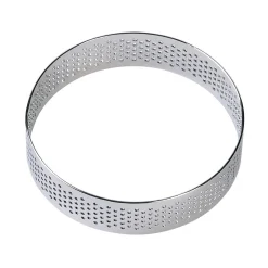 BrandNewCake Taartring RVS Geperforeerd Ø8x2cm* Dessertringen|Ronde Bakvormen