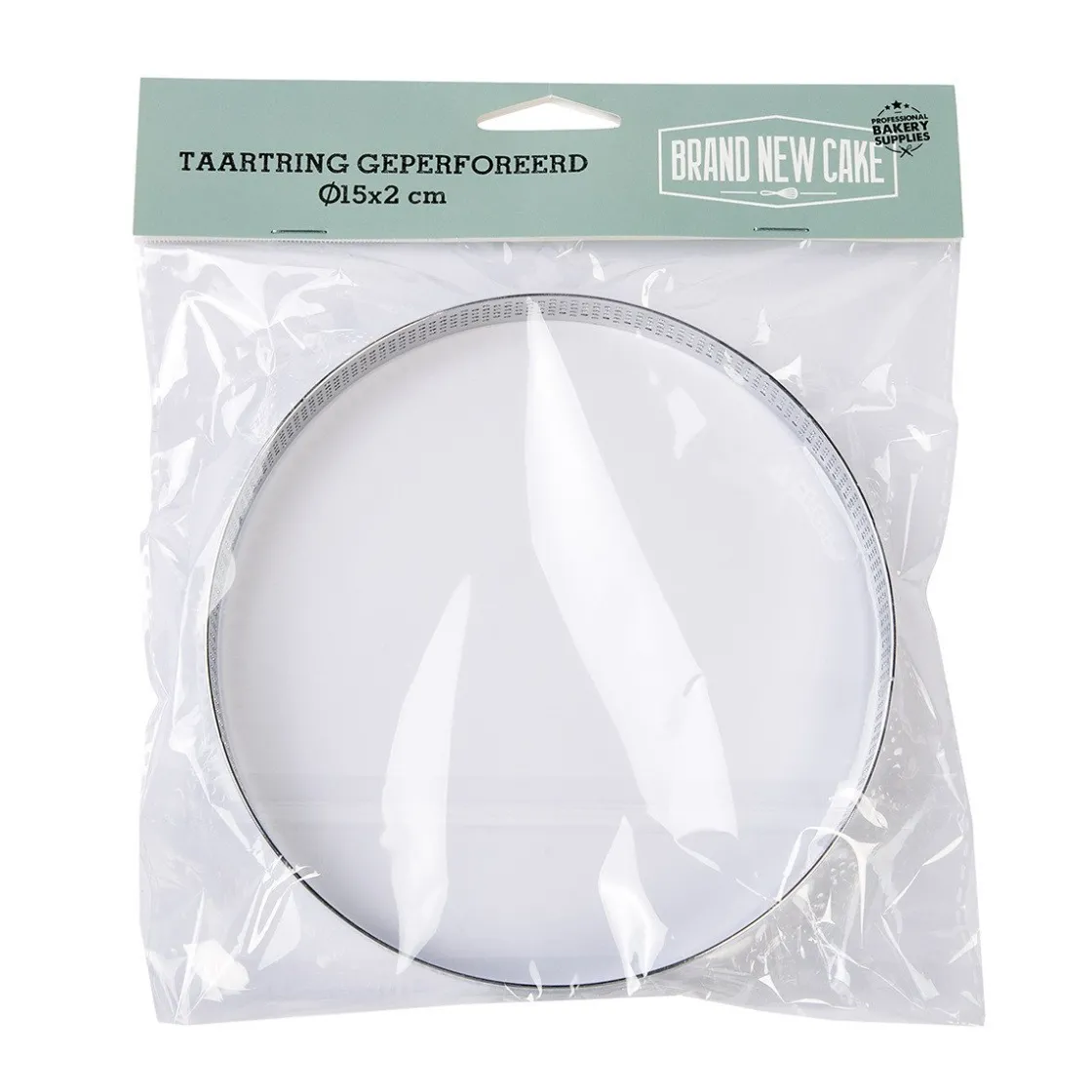 BrandNewCake Taartring RVS Geperforeerd Ø15x2cm* Dessertringen|Ronde Bakvormen