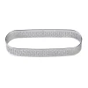 BrandNewCake Taartring RVS Ovaal Geperforeerd 12x3,5x2cm* Dessertringen|Ovale Bakvormen