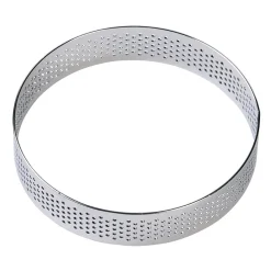 BrandNewCake Taartring RVS Geperforeerd Ø9x2cm* Dessertringen|Ronde Bakvormen