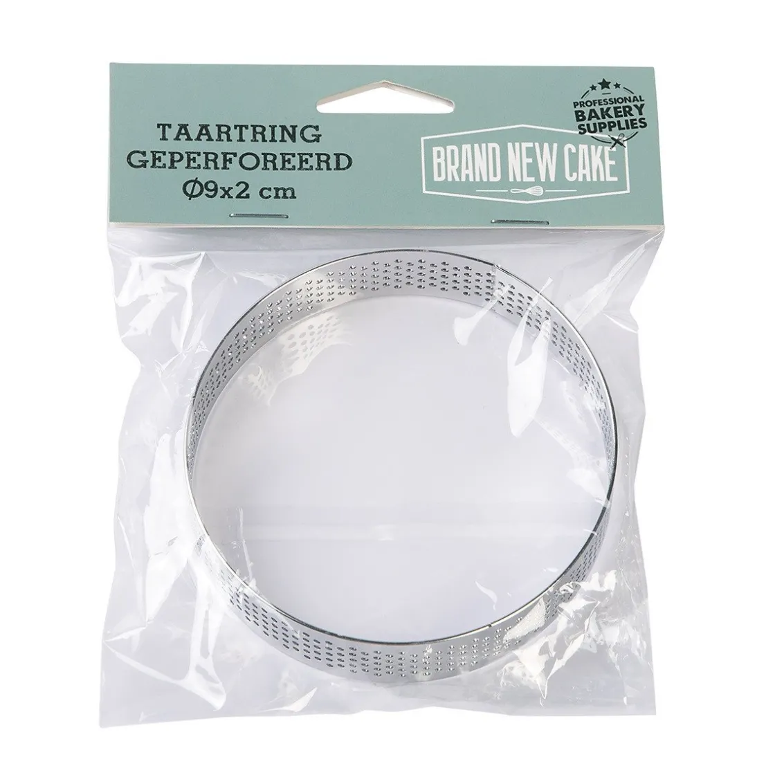 BrandNewCake Taartring RVS Geperforeerd Ø9x2cm* Dessertringen|Ronde Bakvormen