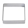 BrandNewCake Taartring RVS Vierkant Geperforeerd 8x2cm*** Dessertringen|Vierkante Bakvormen