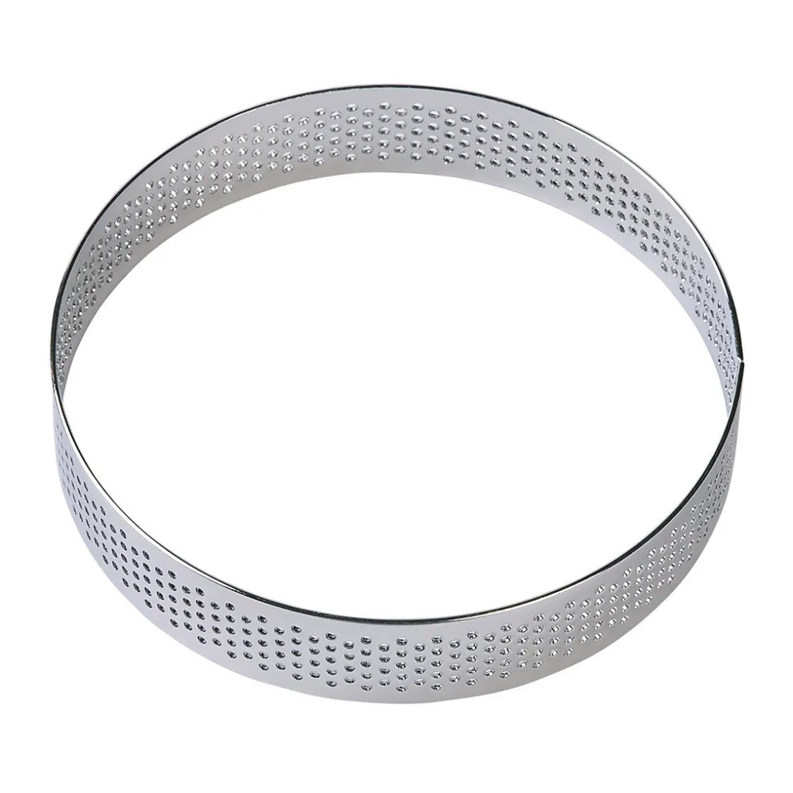BrandNewCake Taartring RVS Geperforeerd Ø10x2cm* Dessertringen|Ronde Bakvormen