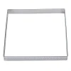 BrandNewCake Taartring RVS Vierkant Geperforeerd 17,5x2cm* Dessertringen|Vierkante Bakvormen