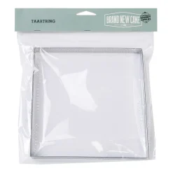 BrandNewCake Taartring RVS Vierkant Geperforeerd 17,5x2cm* Dessertringen|Vierkante Bakvormen