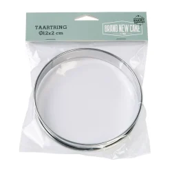 BrandNewCake Taartring RVS Ø12x2cm* Dessertringen|Ronde Bakvormen