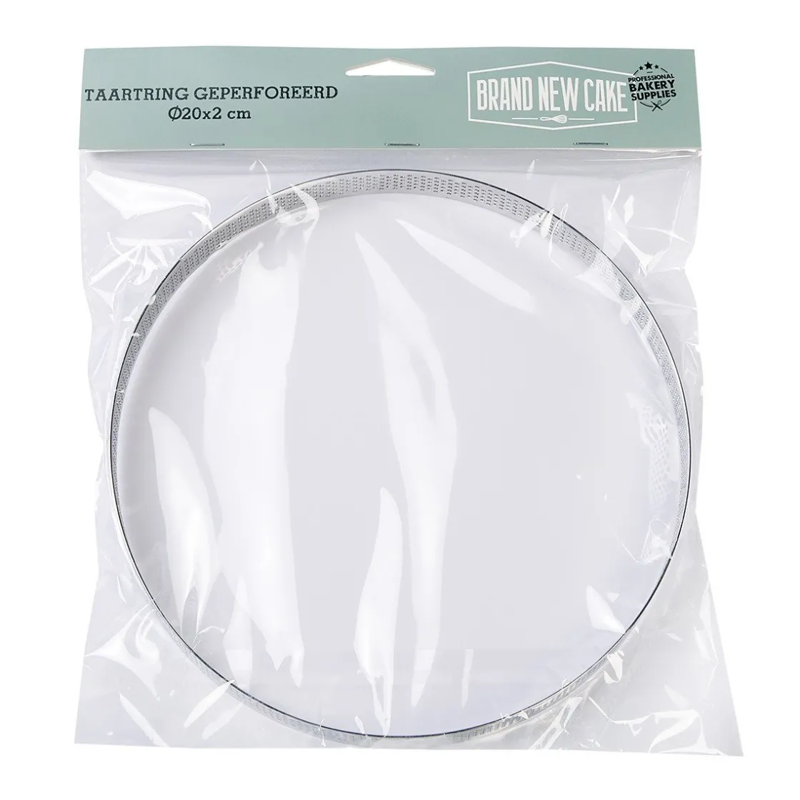 BrandNewCake Taartring RVS Geperforeerd Ø20x2cm* Dessertringen|Ronde Bakvormen