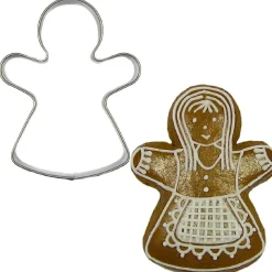 BrandNewCake Uitsteker Gingerbread Vrouw RVS 6,5cm* Figuur Stekers