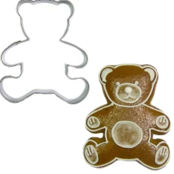 BrandNewCake Uitsteker Teddybeer RVS 6cm* Figuur Stekers