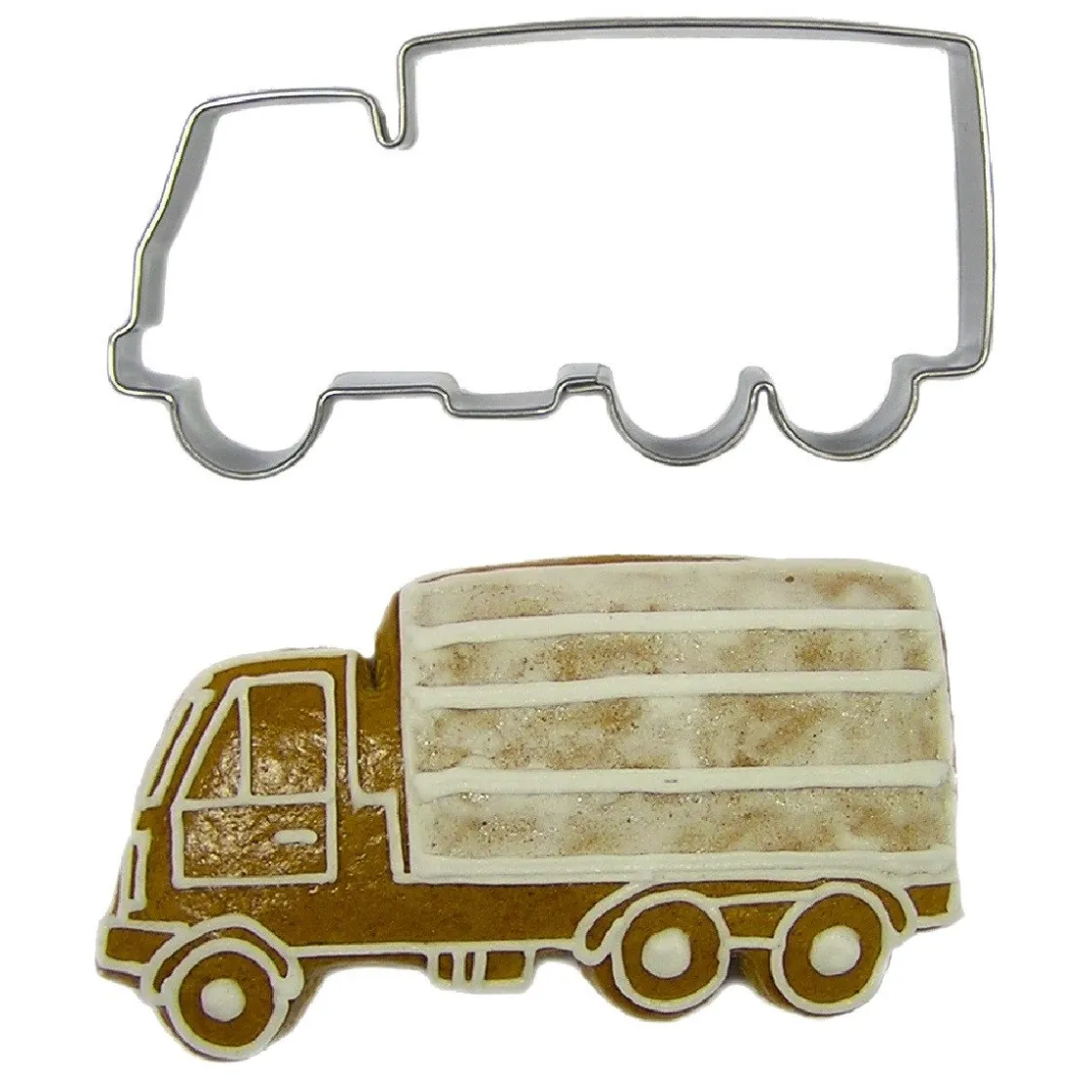 BrandNewCake Uitsteker Vrachtwagen RVS 8cm* Figuur Stekers