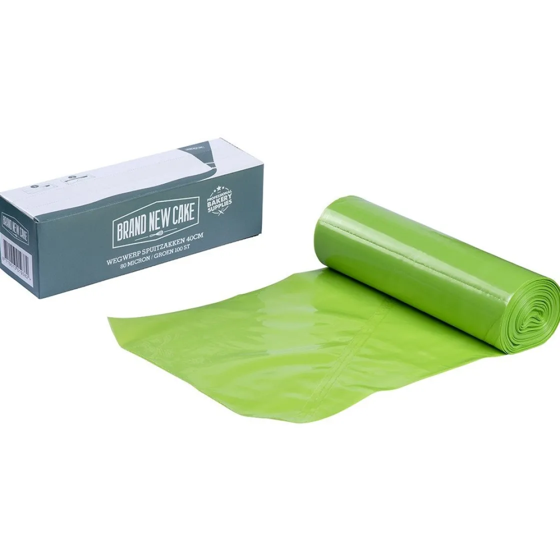 BrandNewCake Wegwerp Spuitzak 40cm Groen 100 stuks* Spuitzakken