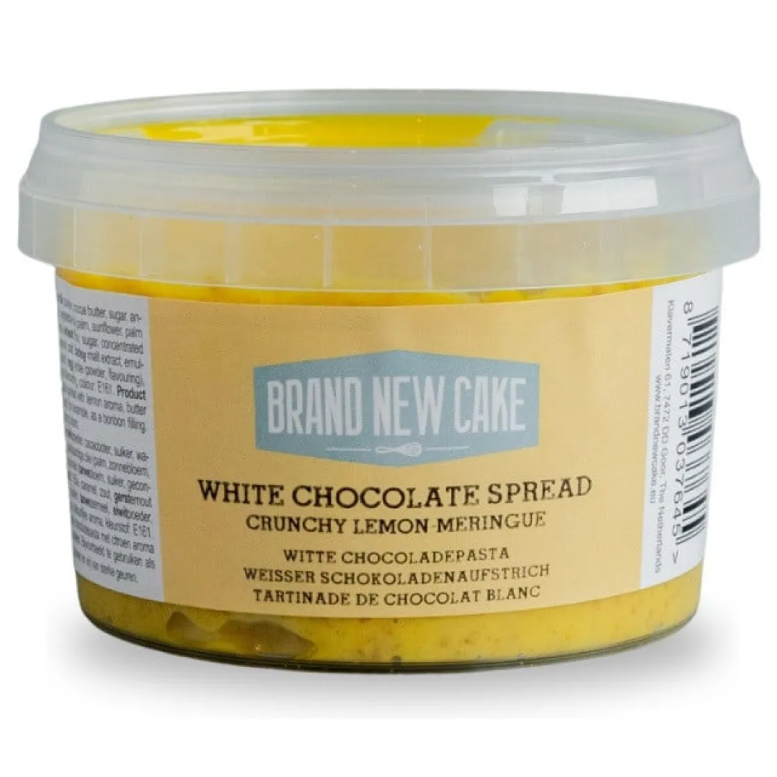 BrandNewCake Witte Chocopasta Crunchy Citroen-Meringue 260g* Chocolade Vullingen|Bonbonvullingen