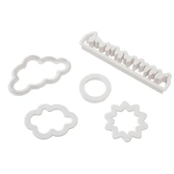 BrandNewCake Wolken & Gras Uitsteker Set/5* Sierrand Stekers