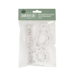 BrandNewCake Wolken & Gras Uitsteker Set/5* Sierrand Stekers