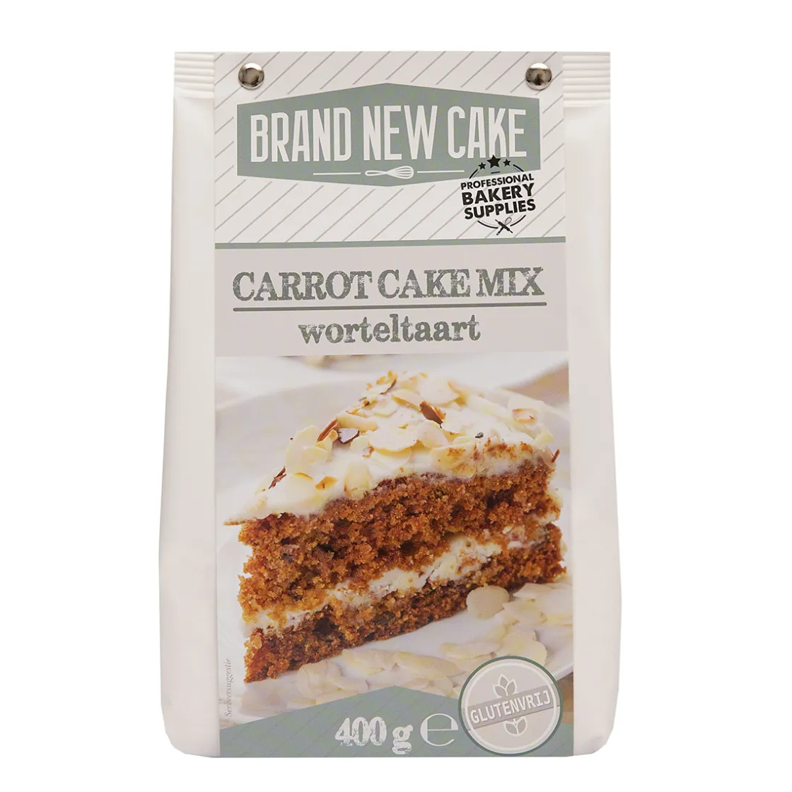 BrandNewCake Worteltaart/Carrot Cake-mix 400g. Glutenvrij* Banketmixen|Bekijk Alle Mixen