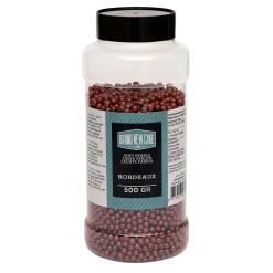 BrandNewCake Zachte Parels Bordeaux Rood 500gr.* Eetbare Strooisels