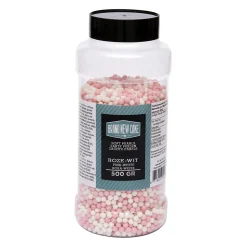 BrandNewCake Zachte Parels Roze/Wit 500gr.* Eetbare Strooisels