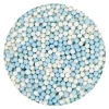 BrandNewCake Zachte Parels Blauw/Wit 500gram*** Eetbare Strooisels
