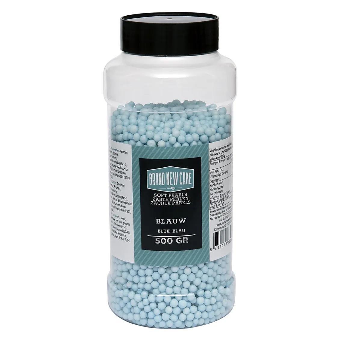 BrandNewCake Zachte Parels Blauw 500gr.* Eetbare Strooisels