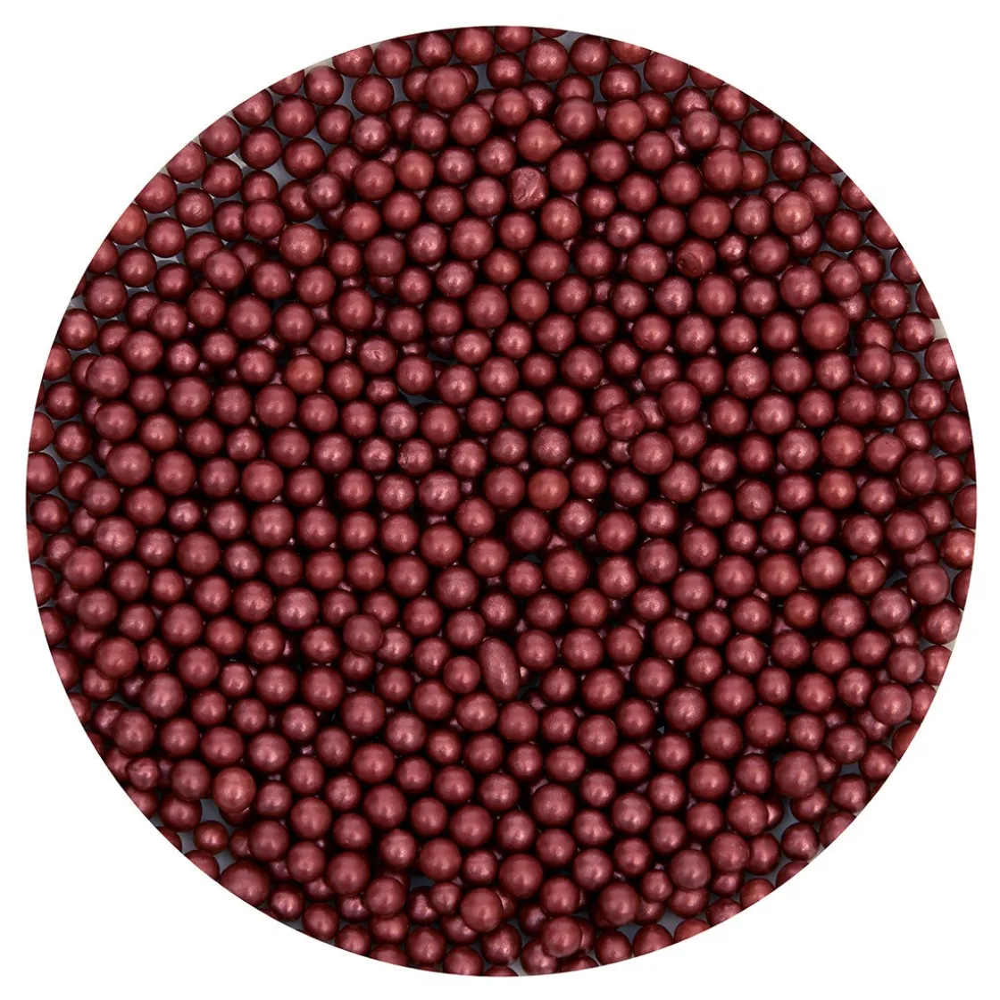 BrandNewCake Zachte Parels Bordeaux Rood 60gr.* Eetbare Strooisels