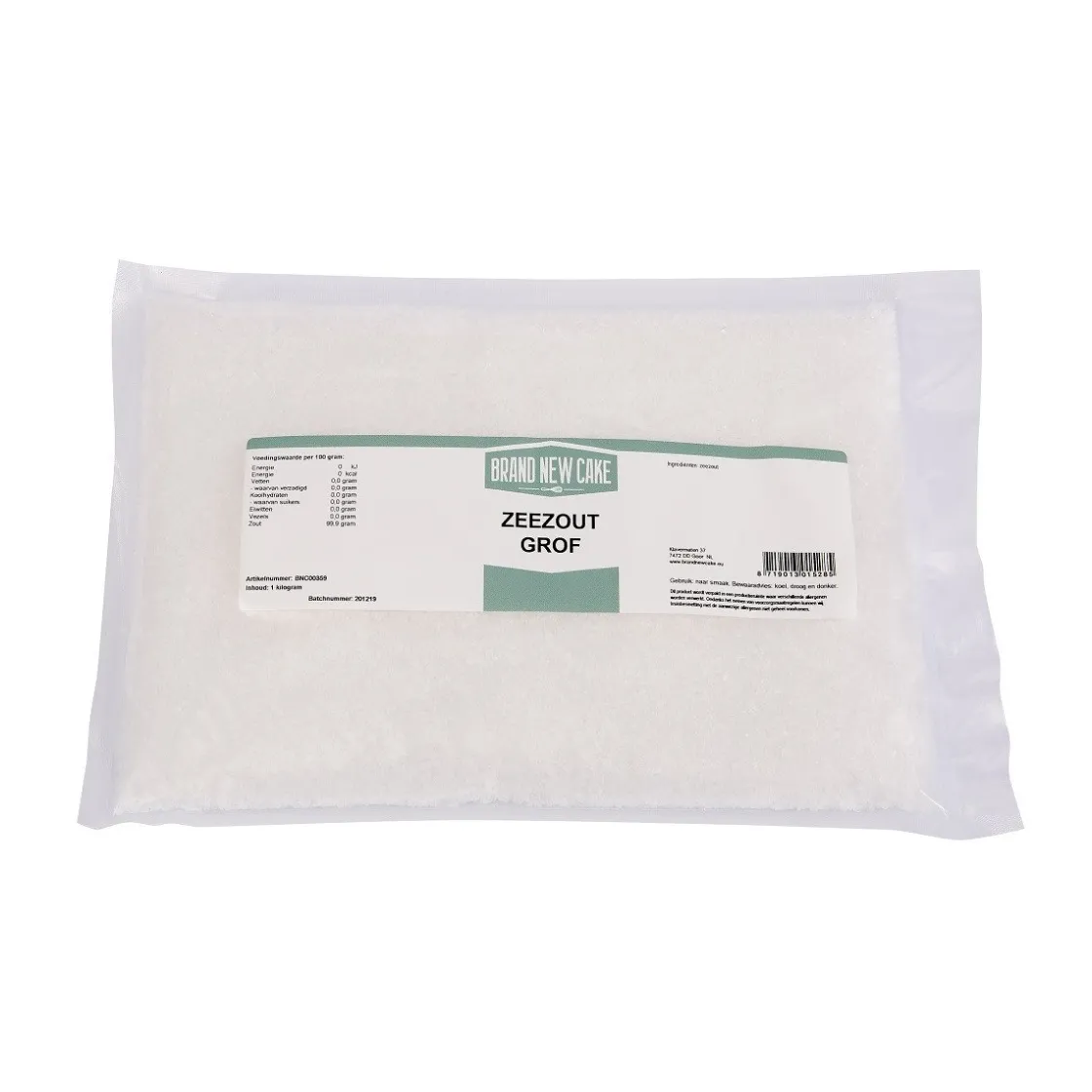 BrandNewCake Zeezout Grof 1kg*** Suiker En Zout