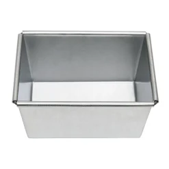 Overig Broodvorm Half-Brood Alusteel 15x10,5cm* Rechthoekige Bakvormen