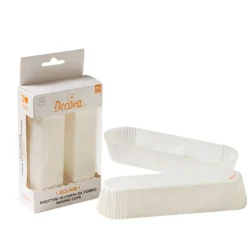 Caisse Wit Eclair 135x35x25(h)mm 60 stuks* Bakvormen Papier