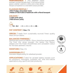 Callebaut Cacaopoeder Légère Brown 750gr* Cacaoproducten
