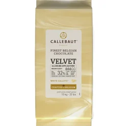 Callebaut Chocolade Callets Wit Velvet (minder zoet) 10kg* Chocolade|Chocolade Druppels
