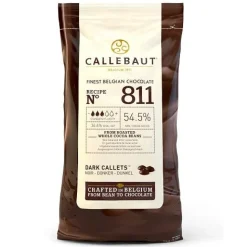 Callebaut Chocolade Callets Puur (811) 10 kg* Chocolade|Chocolade Druppels