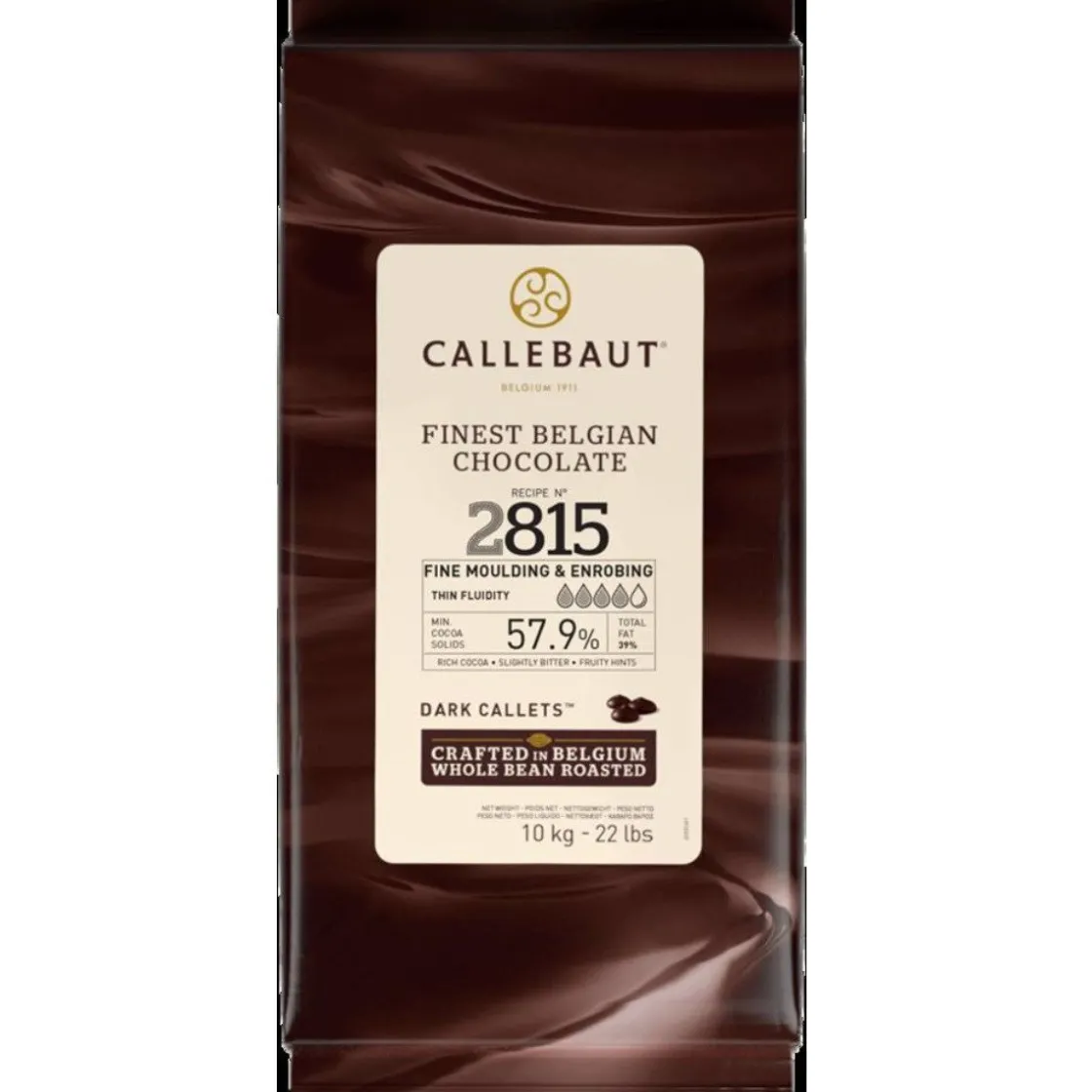 Callebaut Chocolade Callets Puur (Hoge Vloeibaarheid) 10kg*** Chocolade|Chocolade Druppels