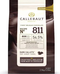 Callebaut Chocolade Callets Puur (811) 2,5 kg* Chocolade|Chocolade Druppels